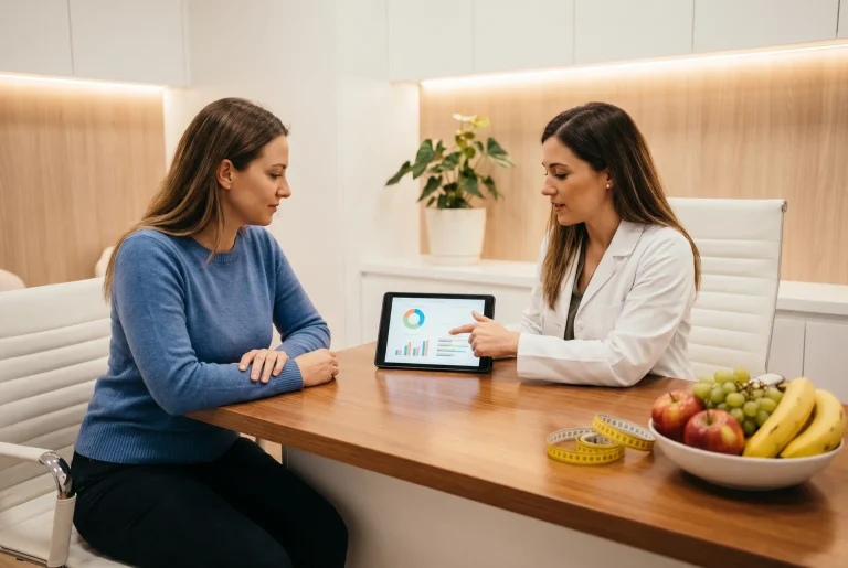 Weight loss consultation with a provider at Painless Chiropractic in Fenton, MI